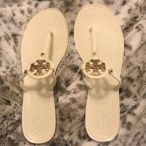 Tory Burch Ivory Mini Miller Sandals